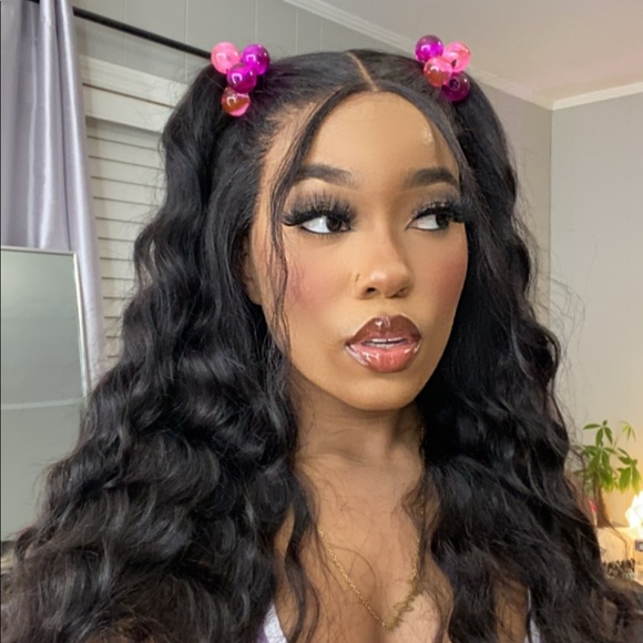 24”  13x4 loose deep wave lace frontal human hair wig - Picture 4 of 5